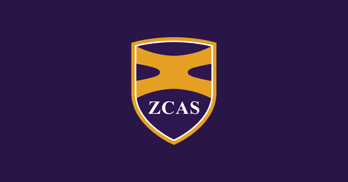 ZCAS shield on purple background