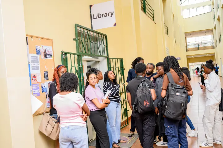 ZCAS/ZCASU Library students, shelves and study spaces