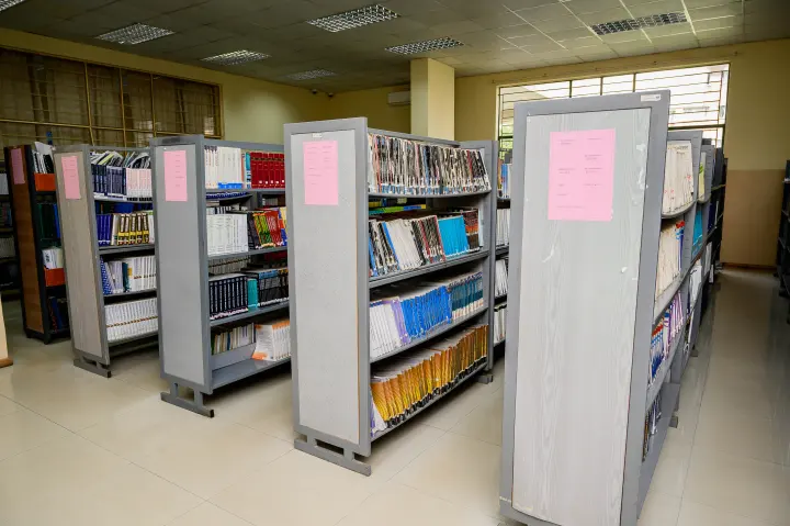 ZCAS/ZCASU Library students, shelves and study spaces