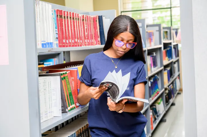 ZCAS/ZCASU Library students, shelves and study spaces