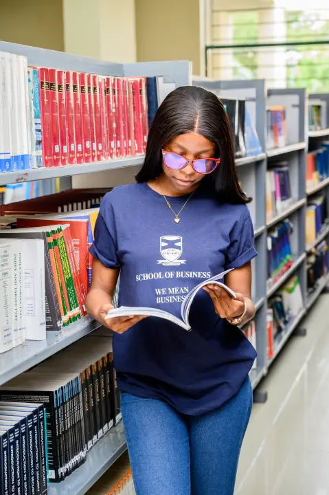 ZCAS/ZCASU Library students, shelves and study spaces