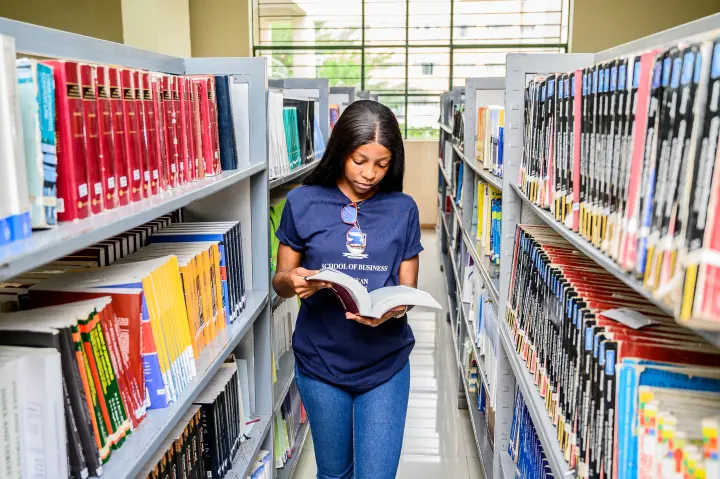 ZCAS/ZCASU Library students, shelves and study spaces