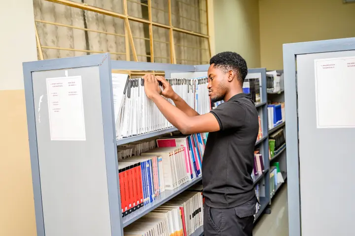ZCAS/ZCASU Library students, shelves and study spaces