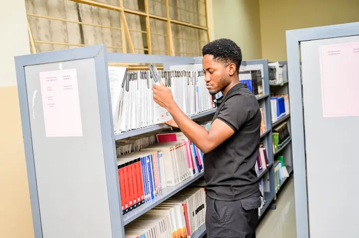 ZCAS/ZCASU Library students, shelves and study spaces