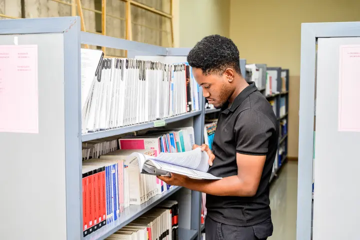 ZCAS/ZCASU Library students, shelves and study spaces