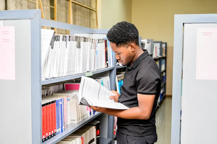 ZCAS/ZCASU Library students, shelves and study spaces