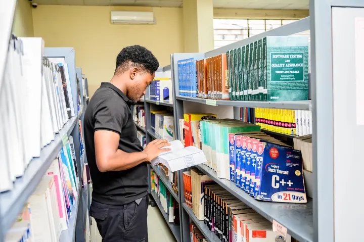 ZCAS/ZCASU Library students, shelves and study spaces