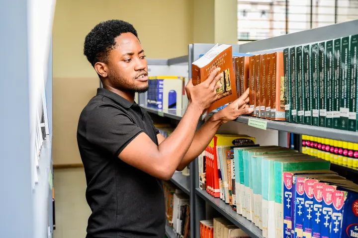 ZCAS/ZCASU Library students, shelves and study spaces