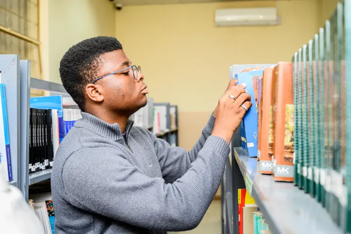 ZCAS/ZCASU Library students, shelves and study spaces
