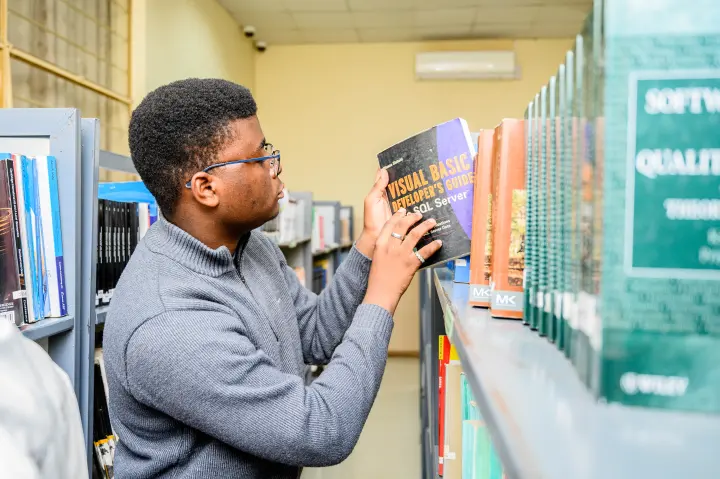ZCAS/ZCASU Library students, shelves and study spaces