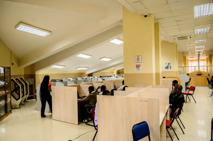 ZCAS/ZCASU Library students, shelves and study spaces