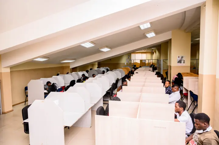 ZCAS/ZCASU Library students, shelves and study spaces