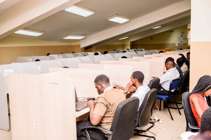 ZCAS/ZCASU Library students, shelves and study spaces