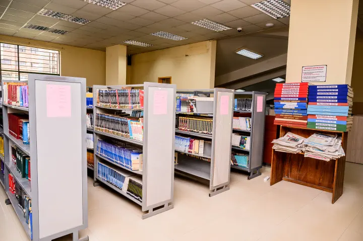 ZCAS/ZCASU Library students, shelves and study spaces